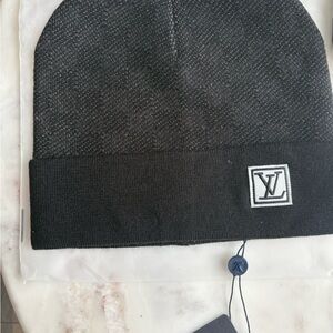 Louis Vuitton Charcoal Knit Hat